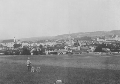Porrentruy, yleinen näkymä (valkovalkoinen kuva) tekijältä Swiss Photographer