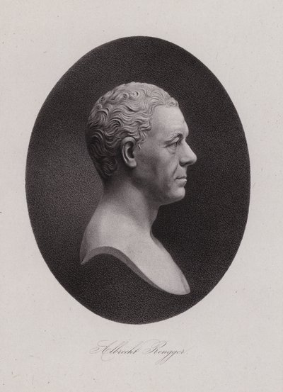 Albrecht Rengger, sveitsiläinen lääkäri ja sveitsiläinen Landammann (kaiverrus) tekijältä Swiss School