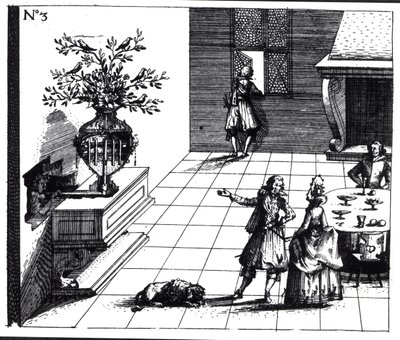 Lintujen laulumusiikkipuu, julkaistu n.1670 tekijältä Swiss School
