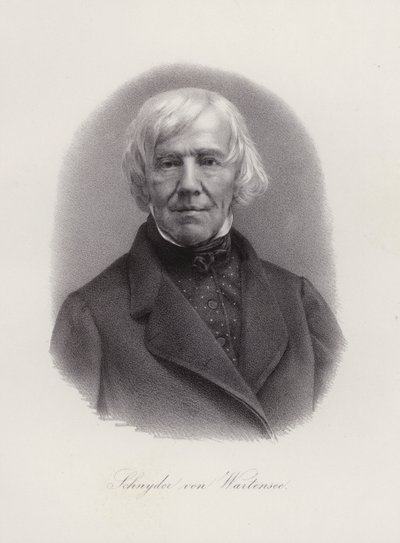 Franz Xaver Schnyder von Wartensee, sveitsiläinen säveltäjä (kaiverrus) tekijältä Swiss School