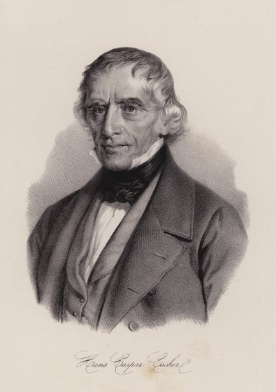 Hans Caspar Escher, sveitsiläinen arkkitehti (kaiverrus) tekijältä Swiss School
