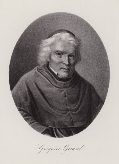 Jean-Baptiste Girard, sveitsiläinen fransiskaanien kouluttaja (kaiverrus) tekijältä Swiss School