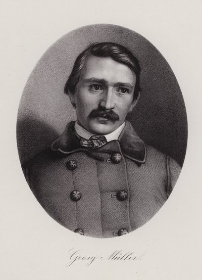 Johann Georg Mueller, sveitsiläinen arkkitehti ja taidemaalari (kaiverrus) tekijältä Swiss School