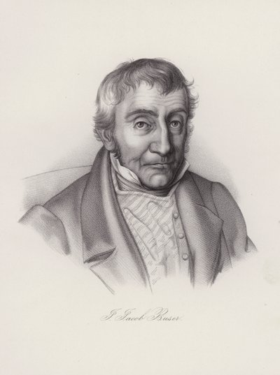Johann Jakob Buser, sveitsiläinen poliitikko (kaiverrus) tekijältä Swiss School
