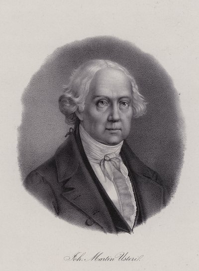 Johann Martin Usteri, sveitsiläinen runoilija (kaiverrus) tekijältä Swiss School