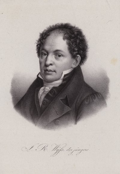 Johann Rudolf Wyss, sveitsiläinen kirjailija (kaiverrus) tekijältä Swiss School