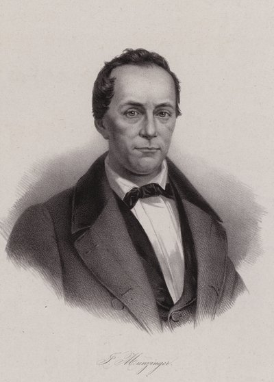 Josef Munzinger, sveitsiläinen poliitikko (kaiverrus) tekijältä Swiss School