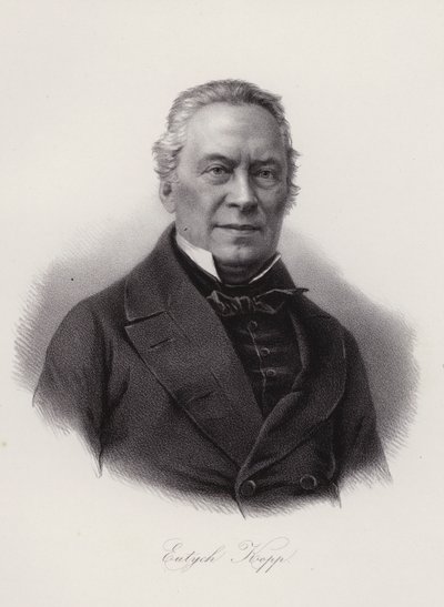 Joseph Eutych Kopp, sveitsiläinen historioitsija, runoilija ja poliitikko (kaiverrus) tekijältä Swiss School