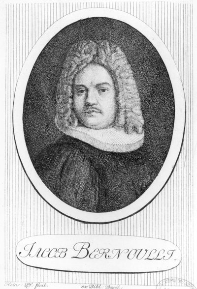 Jacques Bernoullin (1654-1705) muotokuva tekijältä Swiss School
