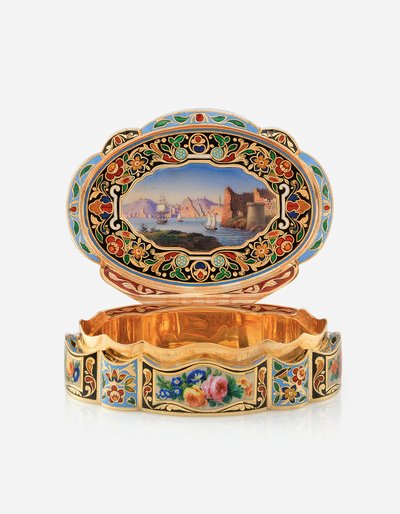 Esitys Snuff-Box for the Eastern Market, Geneve, n. 1830 tekijältä Swiss School