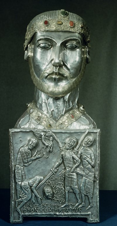 Pyhän Candiduksen pyhäinjäännöspää, n. 1165 (kulta ja hopea) tekijältä Swiss School
