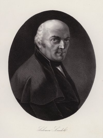 Salomon Landolt, sveitsiläinen poliitikko (kaiverrus) tekijältä Swiss School