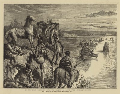 Suuressa luoteisosassa Lornen markiisin kanssa, XVIII, Blackfoot Crossing tekijältä Sydney Prior Hall