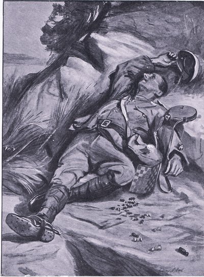 Vain pelinappula, teoksesta After Pretoria: The Guerilla War, jonka on julkaissut Harmsworth Bros Limited, 1901. tekijältä Sydney Prior Hall