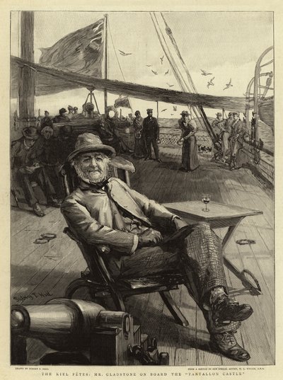 Kiel Fetes, herra Gladstone Tantallonin linnassa tekijältä Sydney Prior Hall