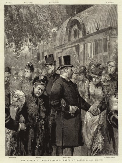 Walesin prinssin puutarhajuhlat Marlborough Housessa tekijältä Sydney Prior Hall