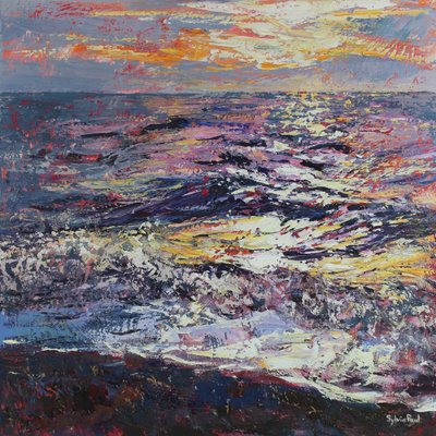 Aamunkoitto, 2021 (öljy kankaalle) tekijältä Sylvia Paul