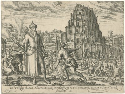 Toren van Babel Figuurit ja kuvat kirjoista (sarjan nimi) tekijältä Symon Novelanus (attributed to)