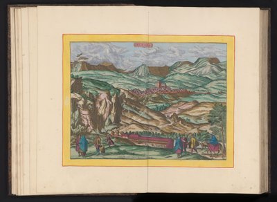 Näkymä Alhama de Granadaan Alhama (otsikko esineessä) tekijältä Symon Novelanus (possibly)