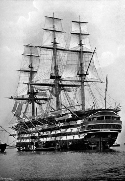 Harjoitusalus HMS St Vincent Portsmouthissa, Hampshiressa, 1896 tekijältä Symonds and Co