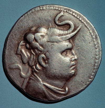 Hopeakolikko Demetrios I:n (162-149 eKr.) Syyrian kuninkaan Seleucidin kuvalla, Pariisi, B.N. tekijältä Syrian School