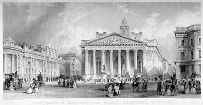 Royal Exchange, Lontoon kaupunki, c1850. tekijältä TA Prior