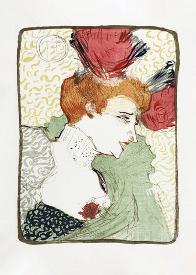 Mademoiselle Lenderin rintakuva (1895) tekijältä TOULOUSE LAUTREC