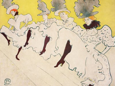 Mademoiselle Eglantinen teatteriryhmä (1896) tekijältä TOULOUSE LAUTREC