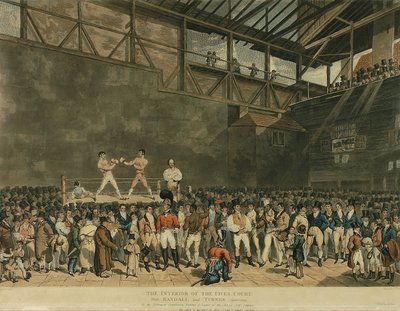 The Interior of Fives Court, kaiverrus Charles Turner tekijältä T. (after) Blake