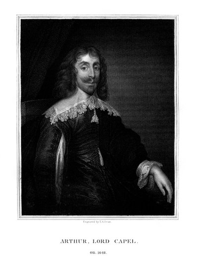 Arthur Capel, 1. Baron Capel, Englannin rojalisti, 1825. tekijältä T. A. Dean