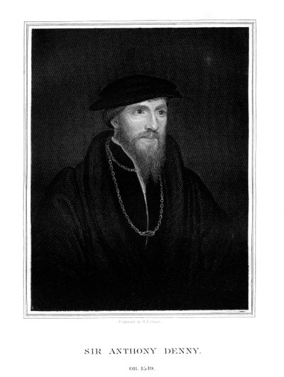 Sir Anthony Denny, Henry VIII:n hoviherra, 1827. tekijältä T. A. Dean