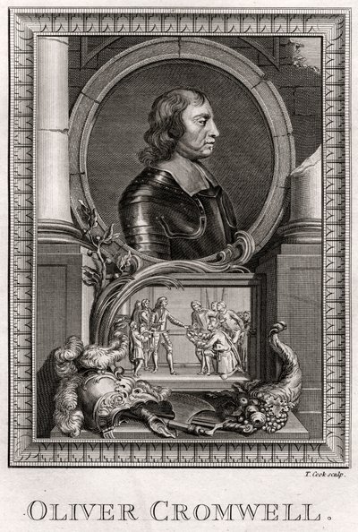 Oliver Cromwell, 1775 tekijältä T. Cook