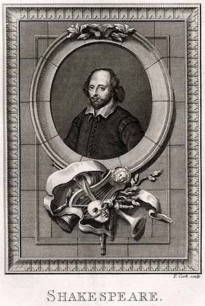 Shakespeare, 1776 tekijältä T. Cook