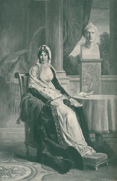 Marie-Laetitia Ramolino Bonaparte - Napoleon I:n äiti, c1800-1804, 1896 tekijältä T. Johnson