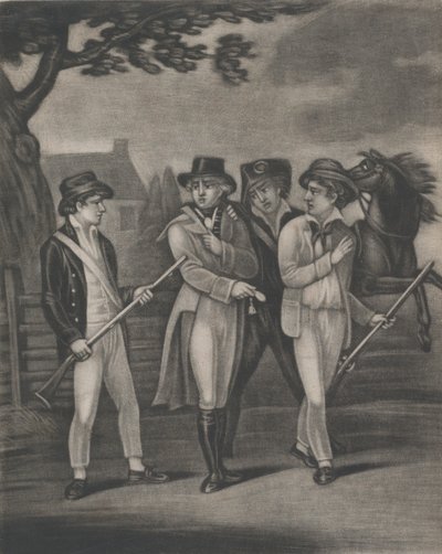 The Taking of Major André, lahjomaton Paulding, Williams ja Vanvert, heinäkuu..., 4. heinäkuuta 1812 tekijältä T. W. Freeman