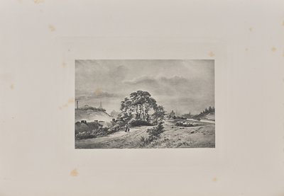 Katse kaupungin suuntaan Monklandin kanavan rannalta lähellä Milburnin siltaa. tekijältä T. and R. Annan and Sons