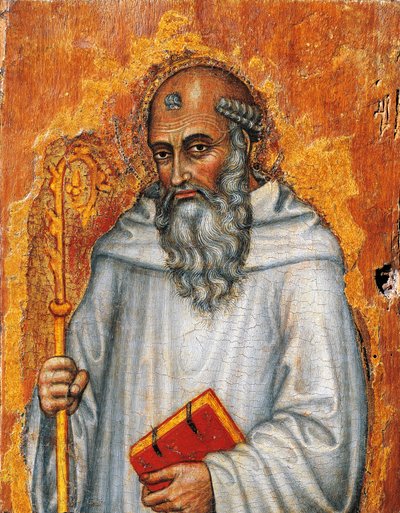 Italia, Assisi, Saint Benedict tekijältä Taddeo di Bartolo