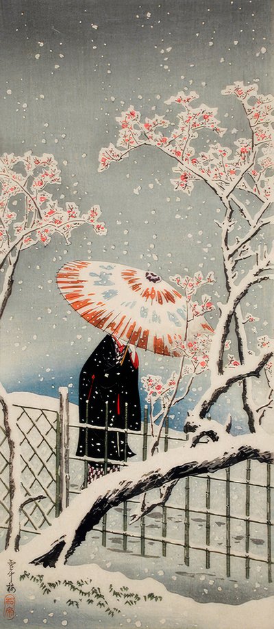 Luumupuu lumessa tekijältä Takahashi Hiroaki