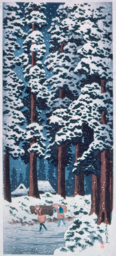 Setrien reunustama katu Nikkon lähellä tekijältä Takahashi Hiroaki