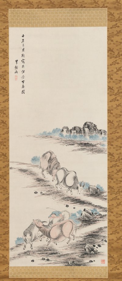 Härät ja Herdboy, 1832. tekijältä Takahashi Sohei