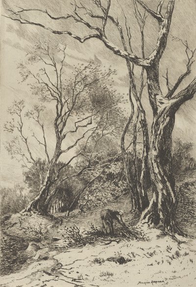 En Hiver., 1800-luku. tekijältä Tancrède Abraham