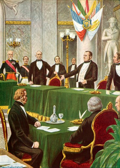 Cavour Pariisin kongressissa 1856 tekijältä Tancredi Scarpelli