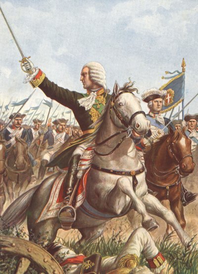 Kaarle Emmanuel III Guastallan taistelussa vuonna 1734. tekijältä Tancredi Scarpelli