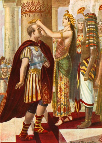 Cleopatra toivottaa Caesarin tervetulleeksi tekijältä Tancredi Scarpelli