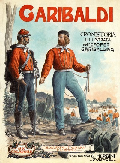 Muotokuva Giuseppe Garibaldista (1807-1882)Italian yhtenäisyyden (Risorgimento) sankari. Garibaldi, Cronistoria illustrata dell