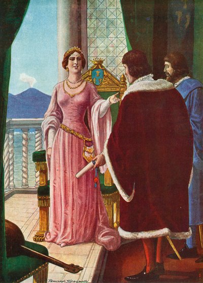 Napolin kuningatar Giovanna II mitätöi Alfonso d