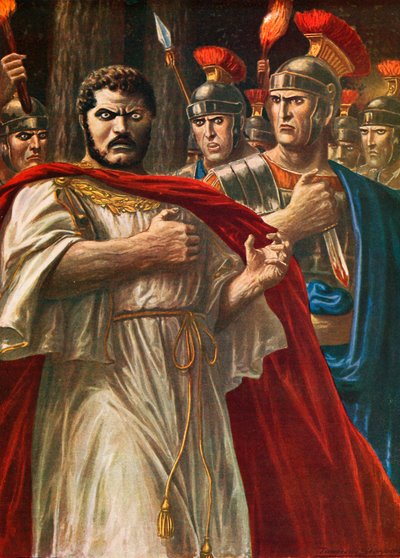 Keisari Caracalla, jonka Julius Martialis tappaa tekijältä Tancredi Scarpelli