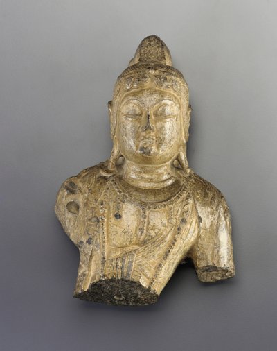 Pieni buddhalaisen hahmon rintakuva tekijältä Tang Dynasty Chinese School