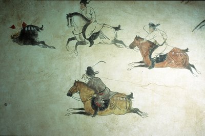 Kruununprinssi Zhangin hauta, Shenlongin 2. vuosi, Tang-dynastia, 618-907 tekijältä Tang Dynasty Chinese School