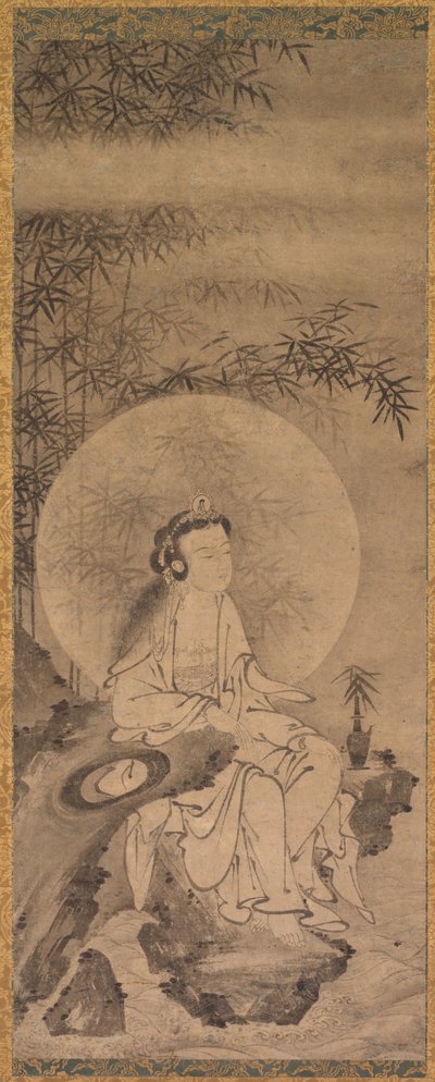 Valkopukuinen Guanyin tekijältä Tani Buncho